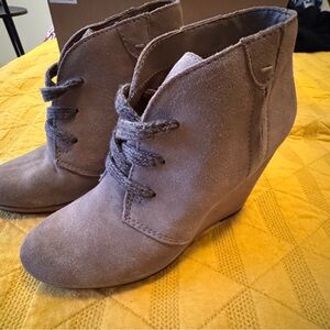 Dolce Vita Grey Suede Booties